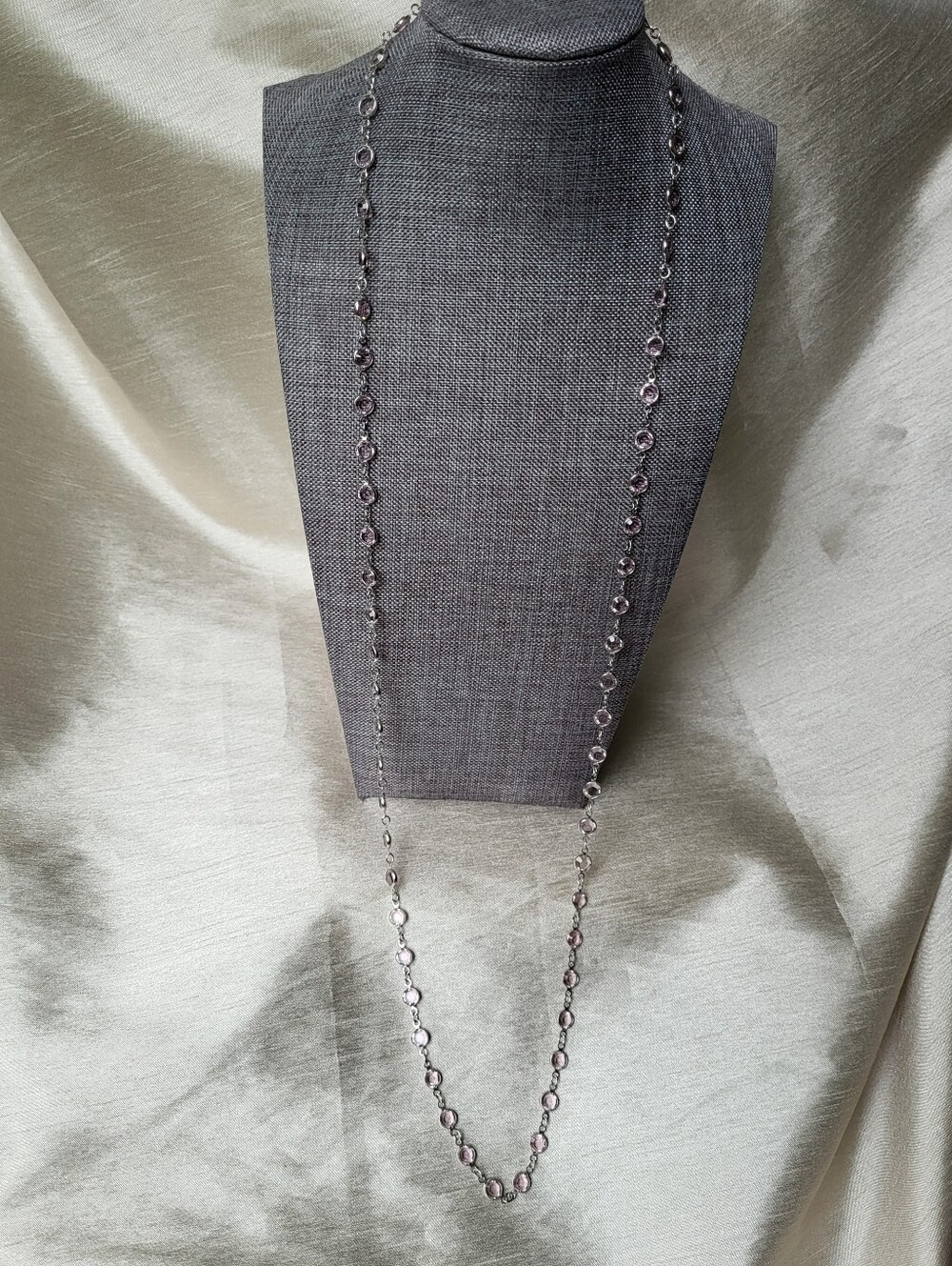 Touchstone Crystal by Swarovski Chanelle Necklace Light Amethyst 4488NF